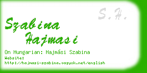 szabina hajmasi business card